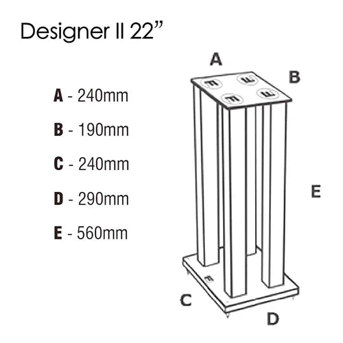 Designer II Speaker Stands